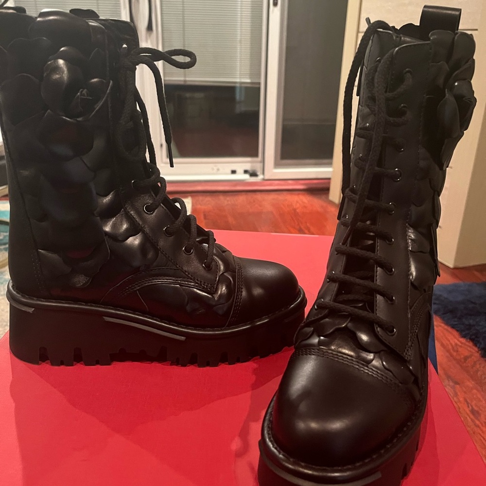 Brand new Valentino combat boots